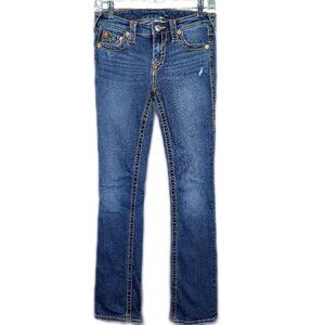 True Religion Women's Super Skinny Blue Jeans World Tour Size 27